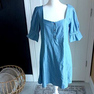 NEW! UMGEE DENIM BLUE COTTON DRESS SZ M
